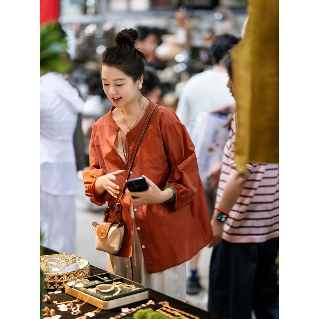 加莉精选【又薄又凉快】显瘦显人薄的娃娃衫 分码