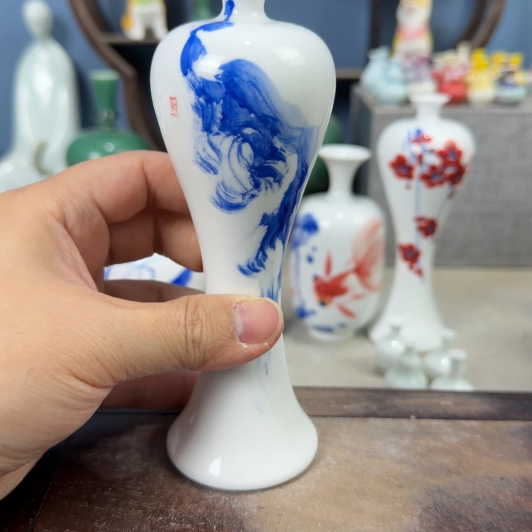 陶瓷手工小花器摆件