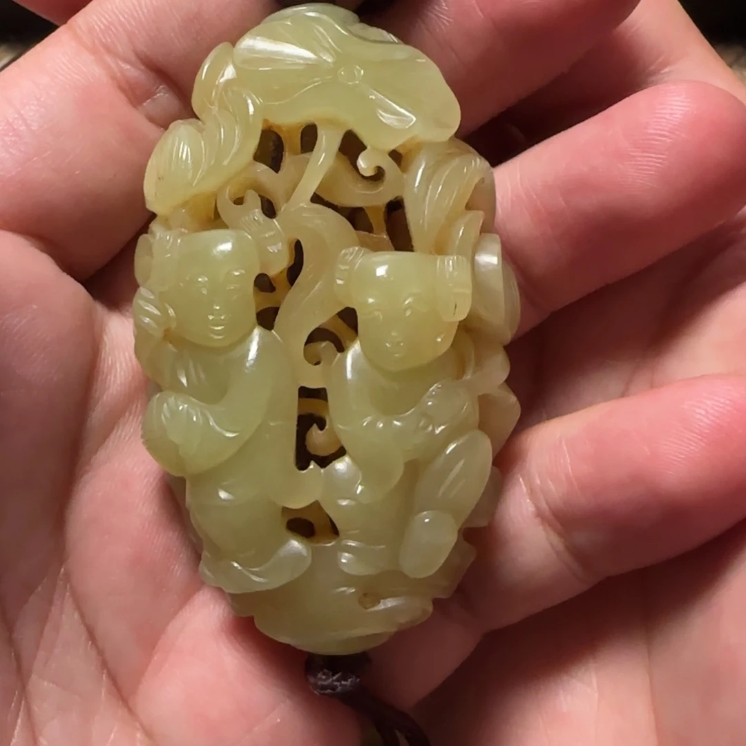 和田玉未镶嵌挂件唐****技
