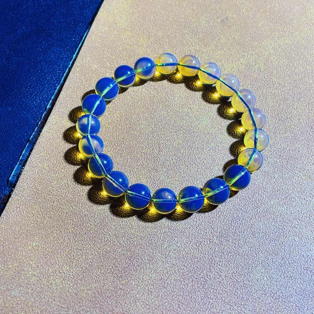 未镶嵌蓝珀裸石8加手串净水天空蓝