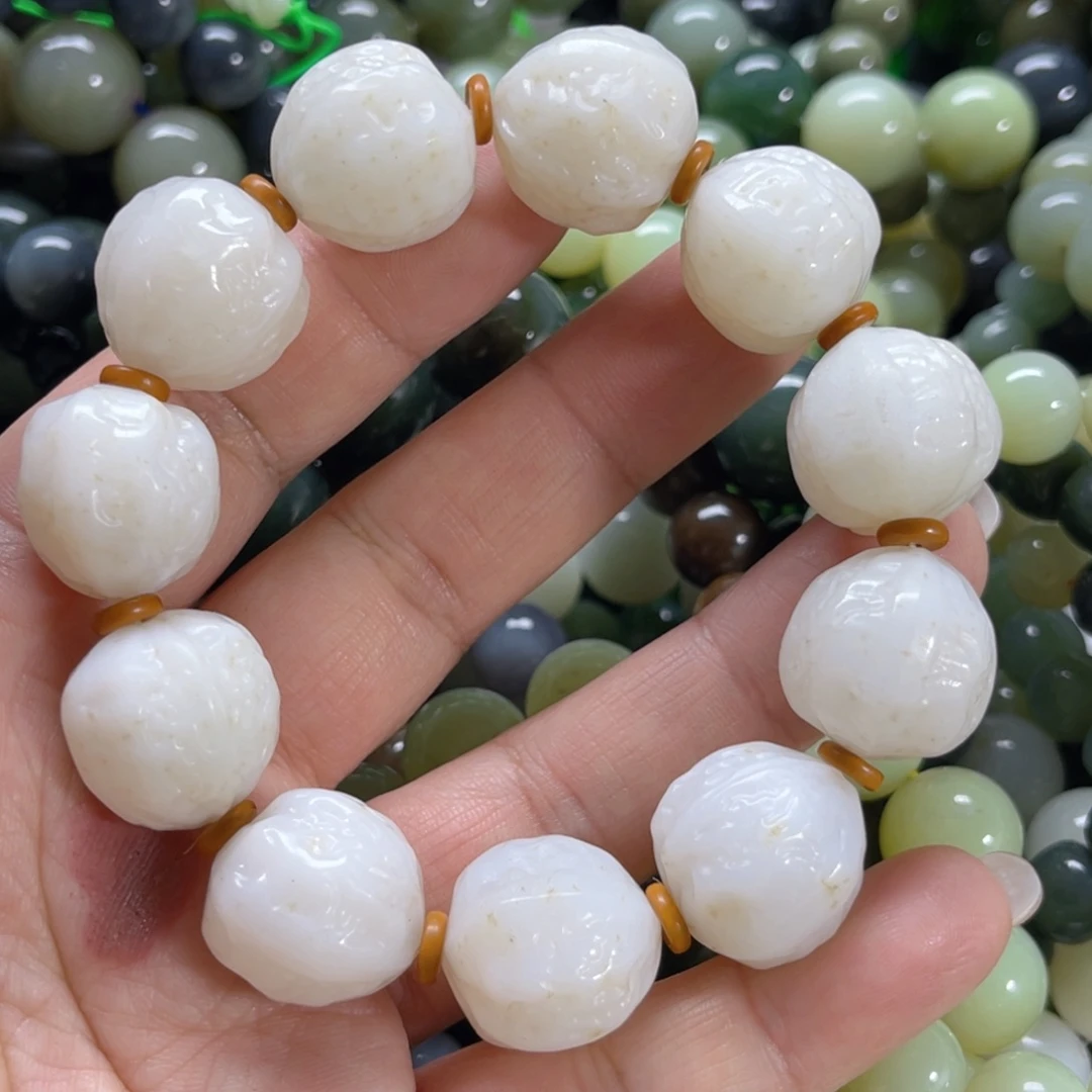 和田玉手链未镶嵌