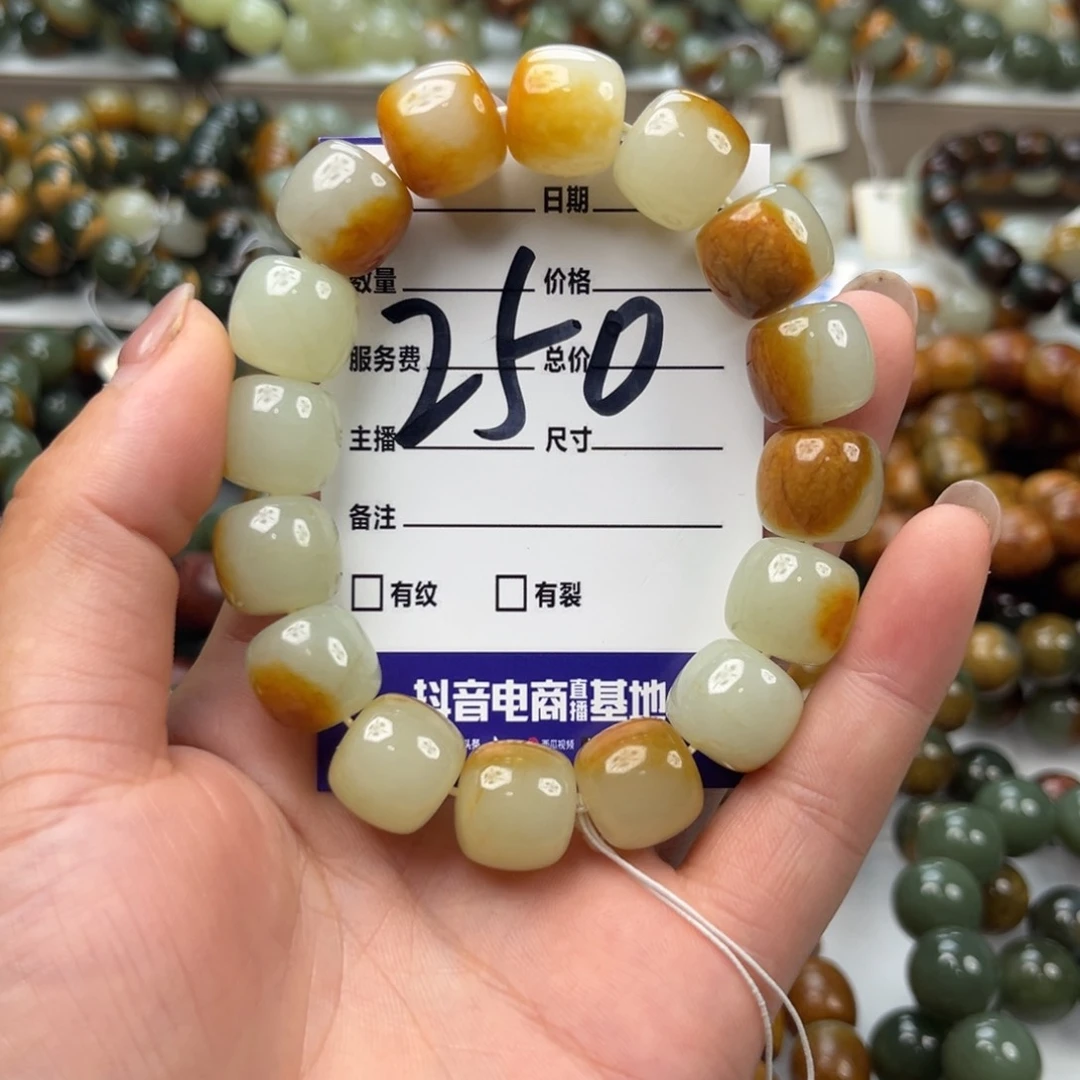 向***左手链未镶嵌透闪石质玉