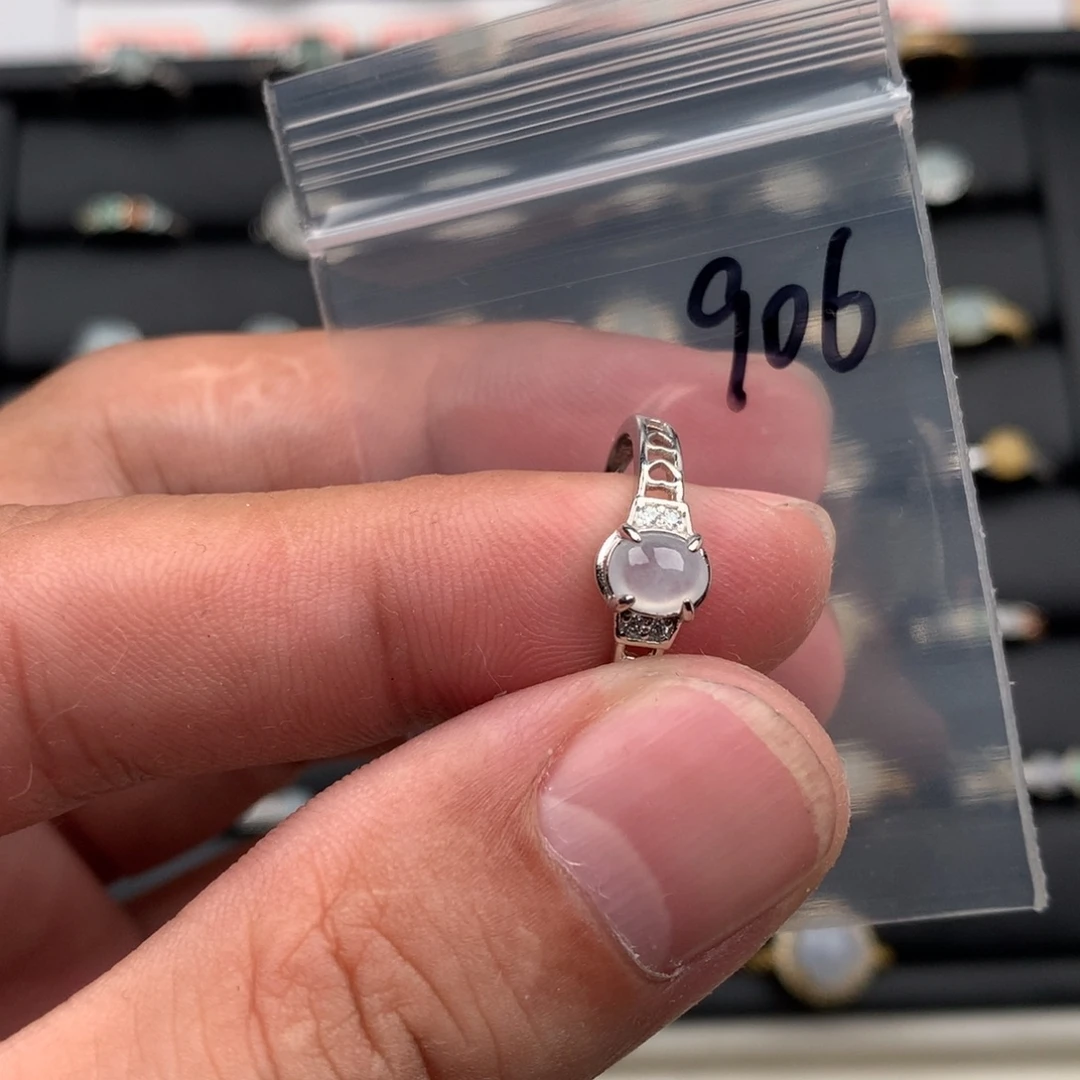 翡翠未镶嵌戒圈906