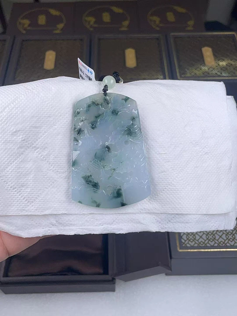 ZC064超大山水牌+孤品+送同款绳子