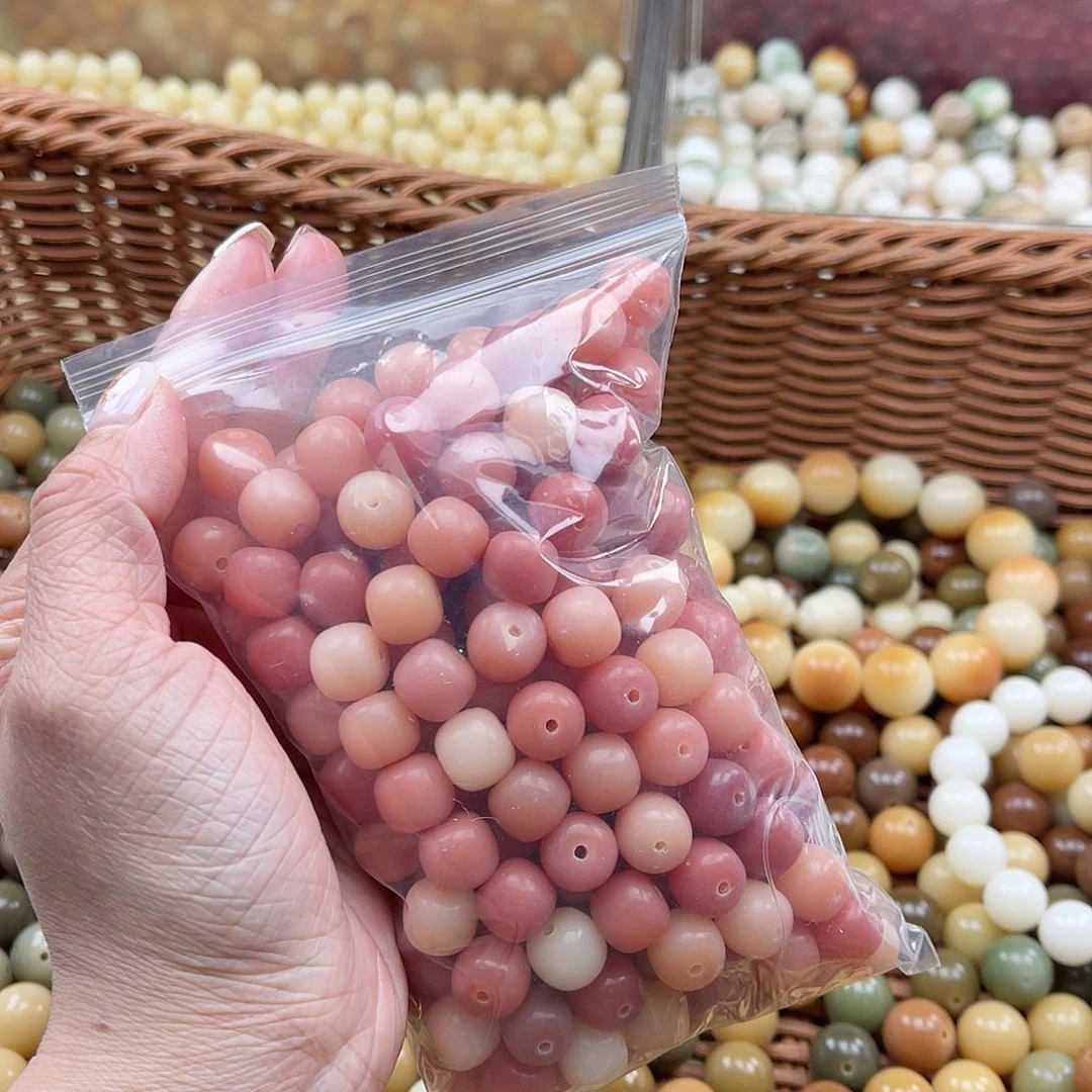 白玉菩提吊坠Q/11mm/130颗锅底