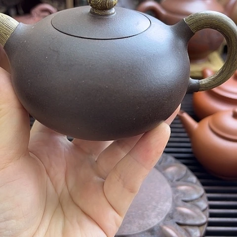 财***体茶壶紫砂宜兴紫砂6666