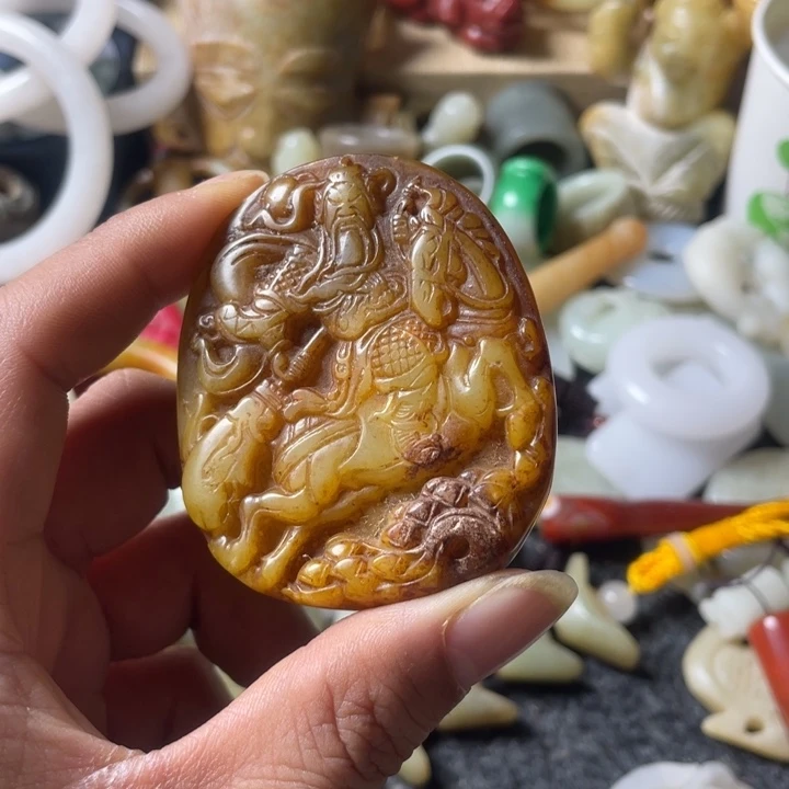 和田玉未镶嵌吊坠(不含链)