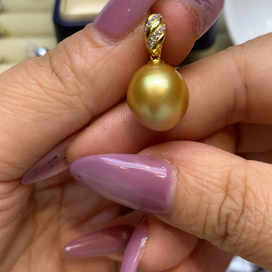 颈饰银S925镶嵌海水珍珠