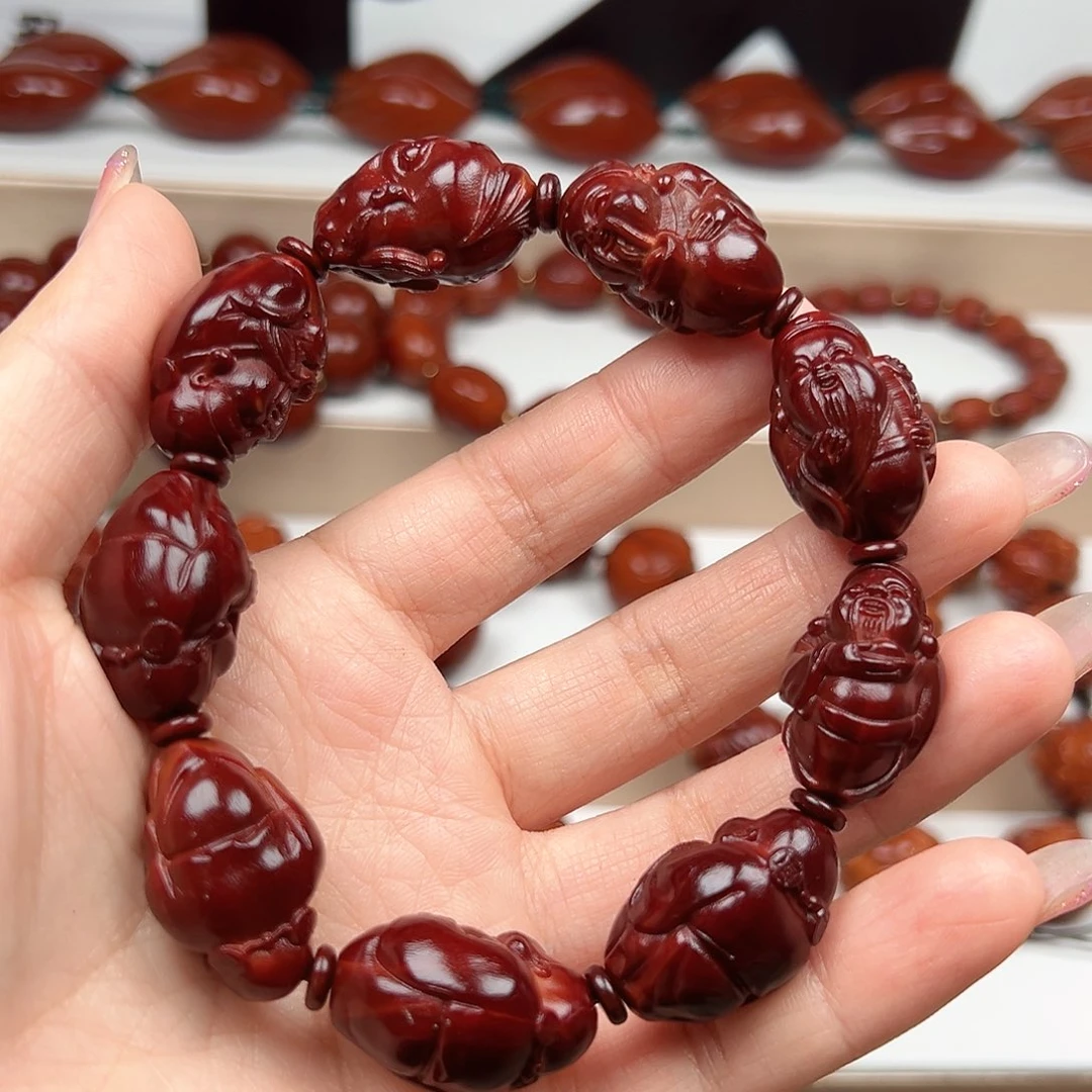 橄榄核手串财神手串