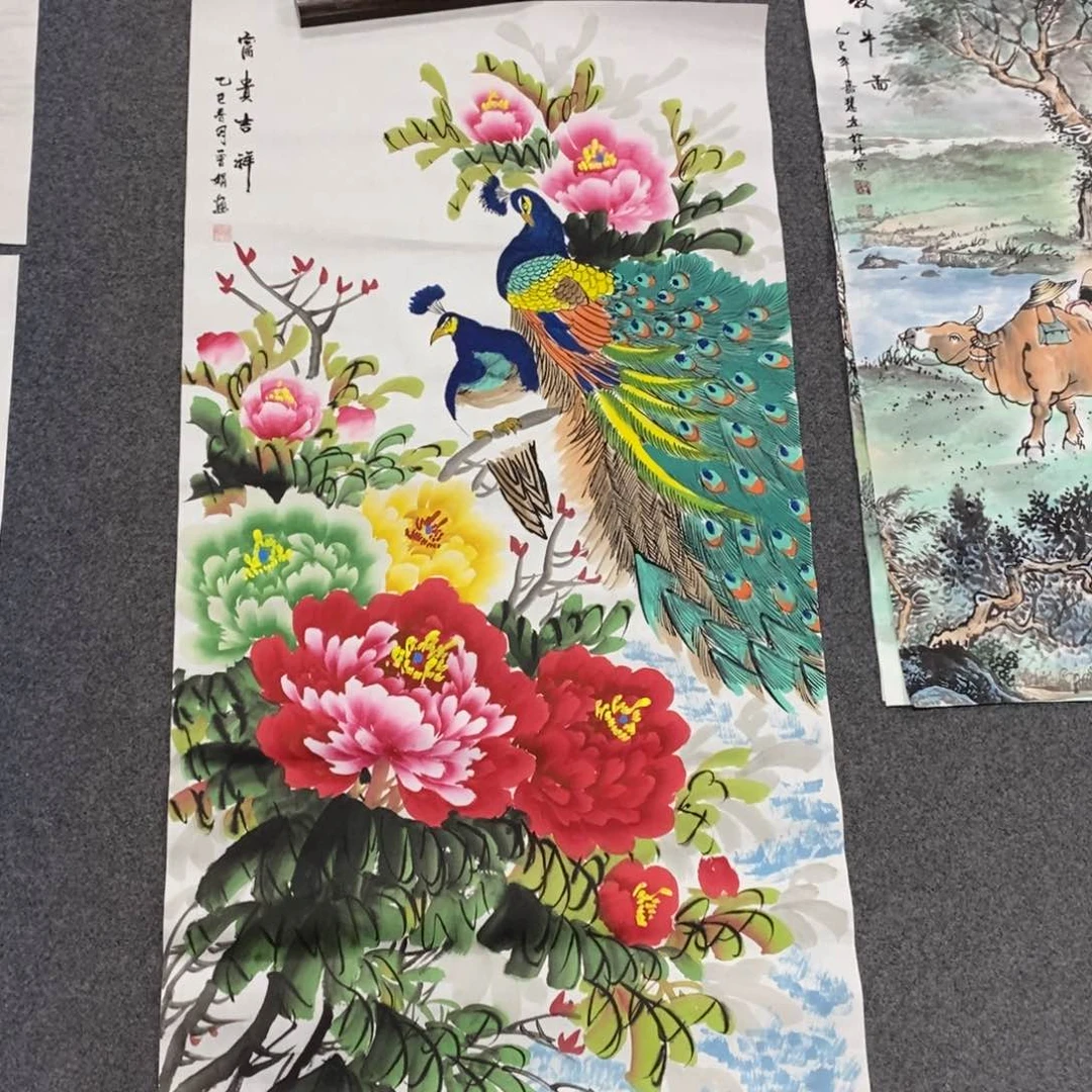 国画尺寸140✖️70四尺精品纯手绘画