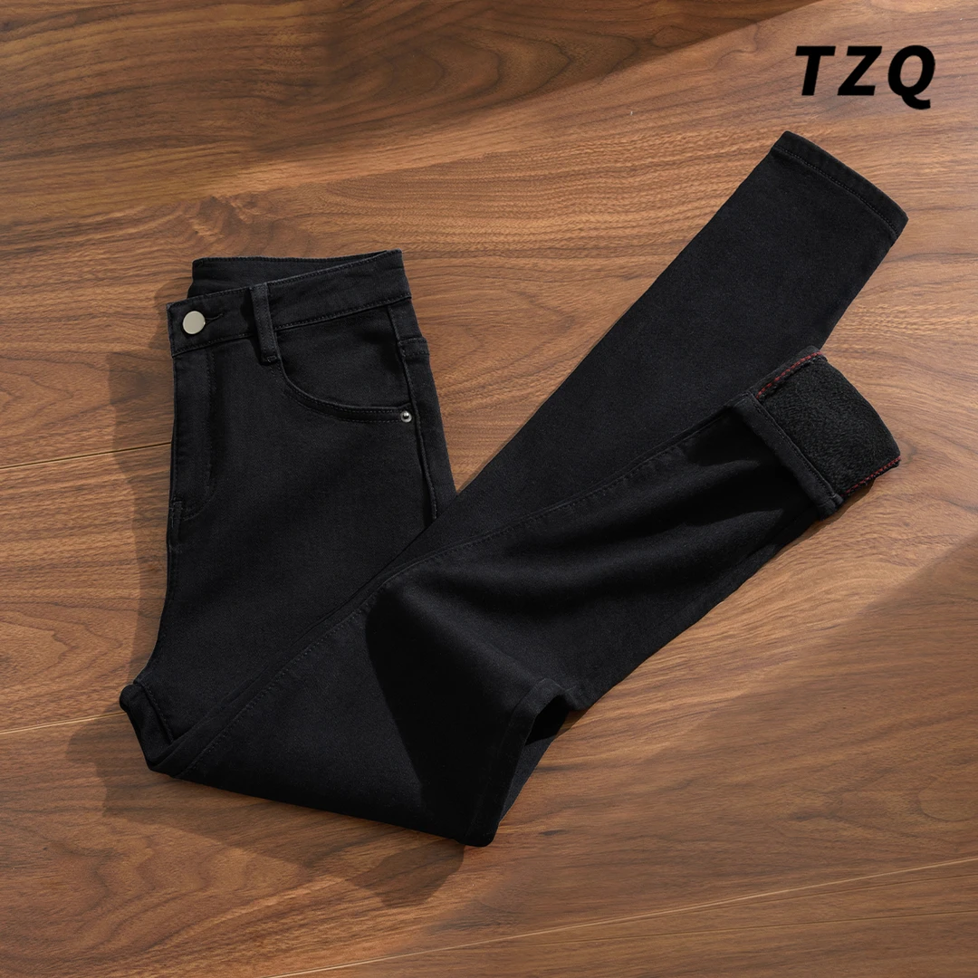 2025秋季新款小个子弹力铅笔牛仔裤女修身显瘦九分裤子TZQ2591405