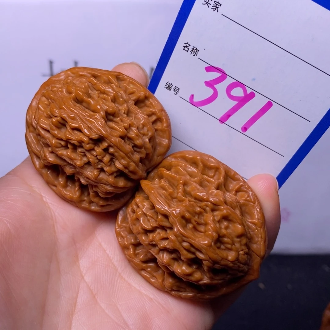 文玩核桃把件391/39.5虎头