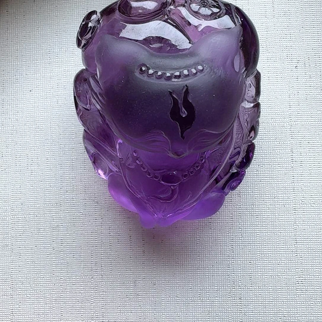 合金项链水晶紫水晶九尾狐