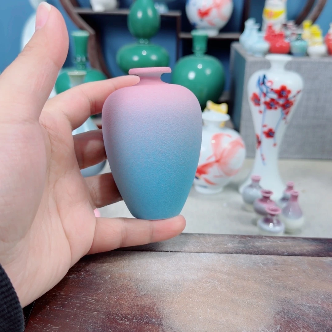 陶瓷手工小花器摆件