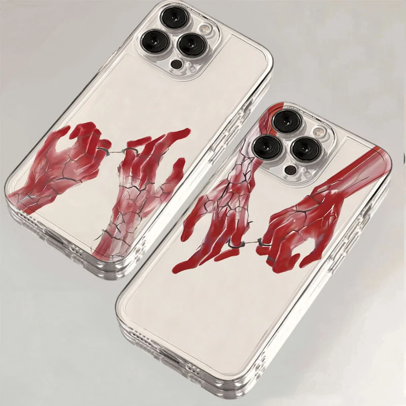 枯裂双手适用iPhone16小米15pro华为苹果14promax手机壳12太空壳x