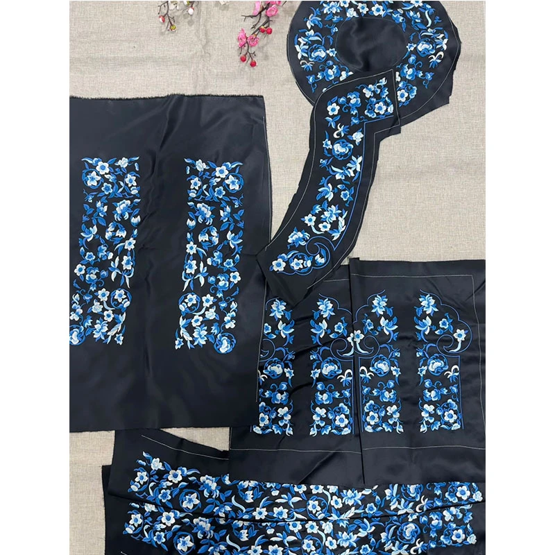 （锦簇团花）绣花边贴边条辅料