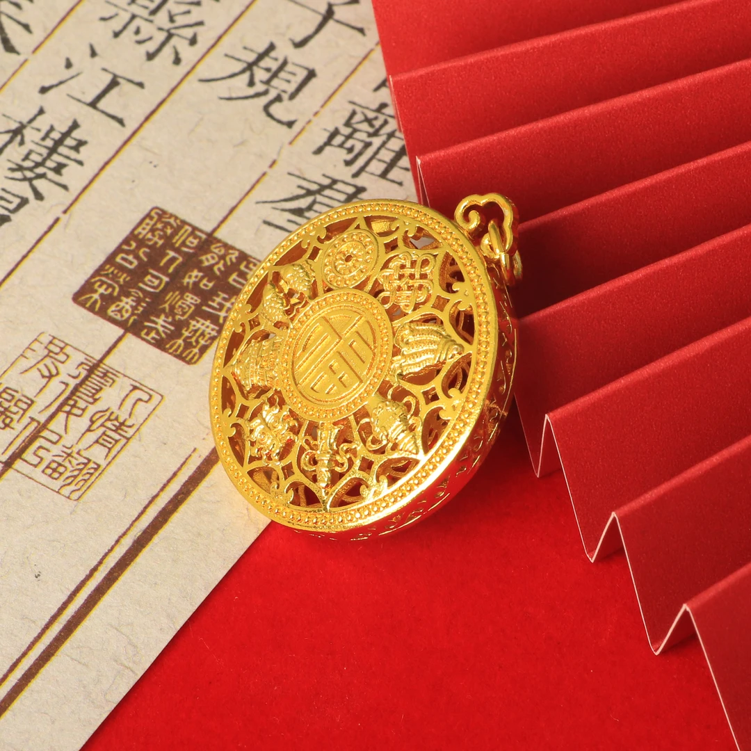 【小悦专属】CSDZ001简约时尚八宝罗盘吊坠