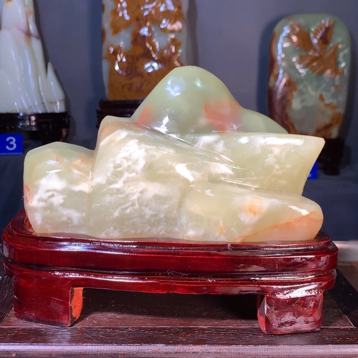 石材天然原石摆件