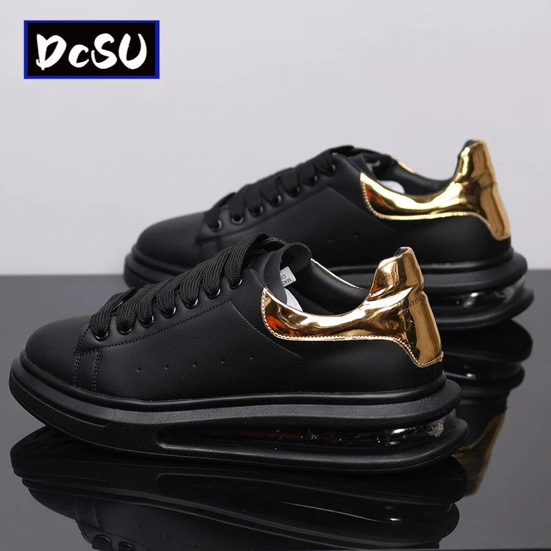 【香港DcSU&Shoes官方正品】康麦昆夏季气垫小白鞋男韩版百搭真皮休