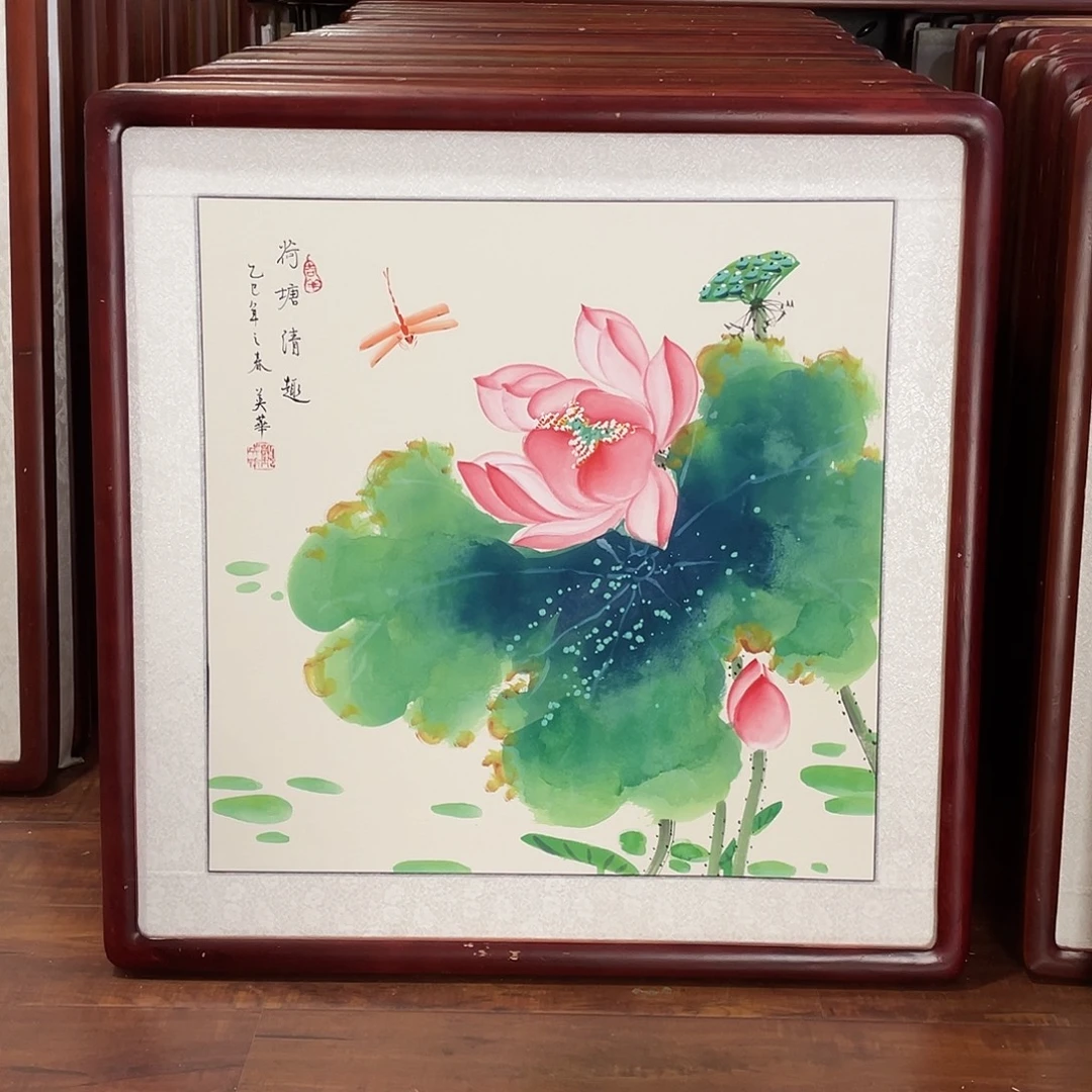 国画带框尺寸63*63厘米