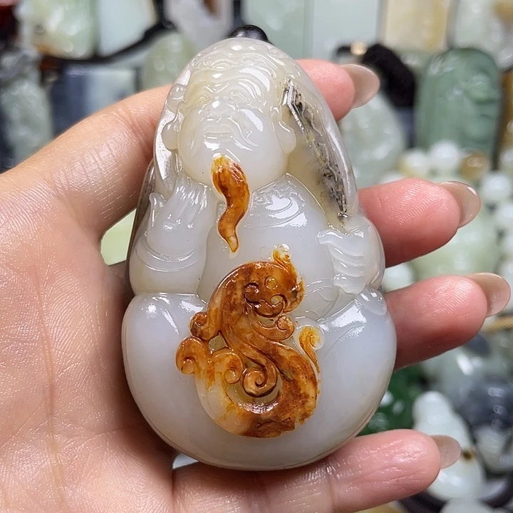 和田玉未镶嵌颈饰