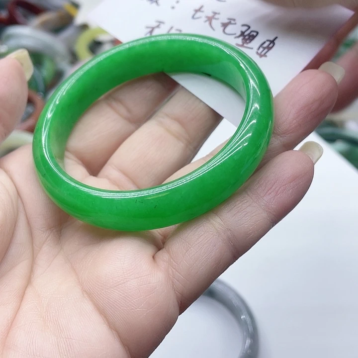 玻璃非金属手镯绿色