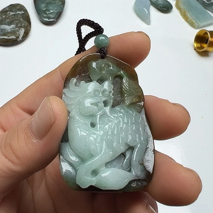 翡翠未镶嵌吊坠(不含链)生*