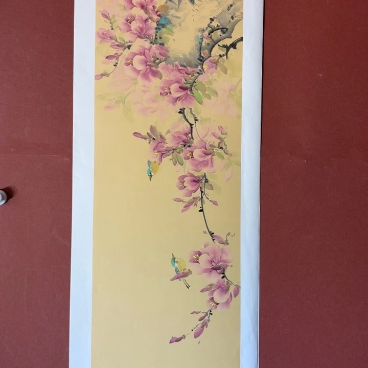 国画听兰老师花鸟