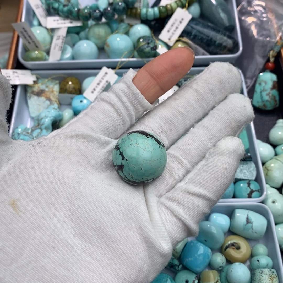 未镶嵌绿松石卡23.3圆珠