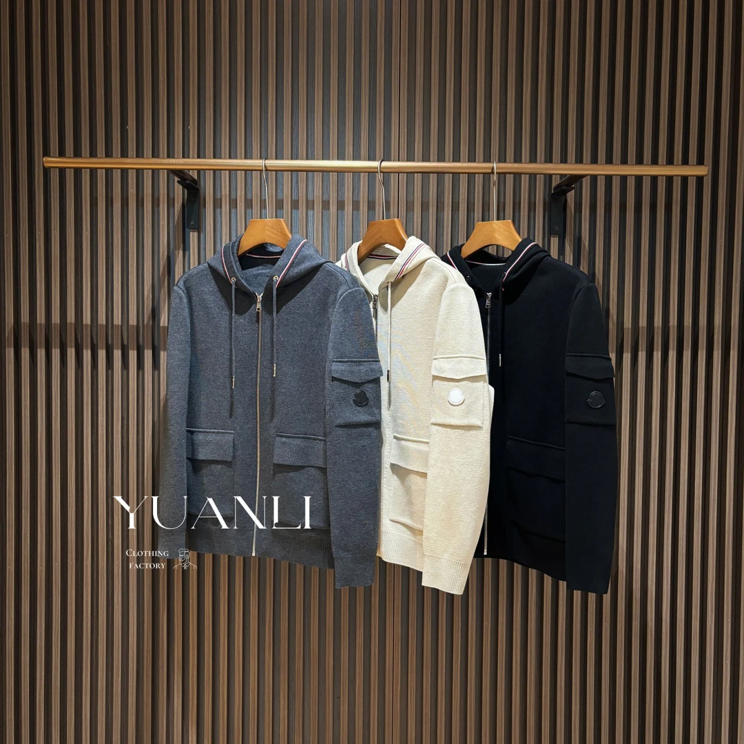 【6170-Y】 高奢男装 2025早春简约短款休闲针织夹克