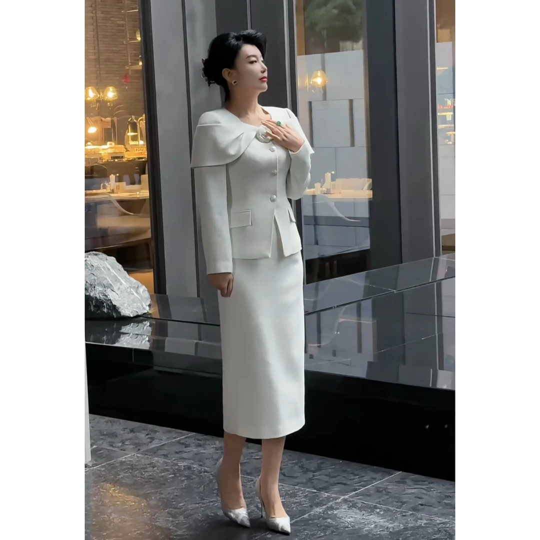 YJ【玫瑰故事】优雅轻奢淑女连衣裙