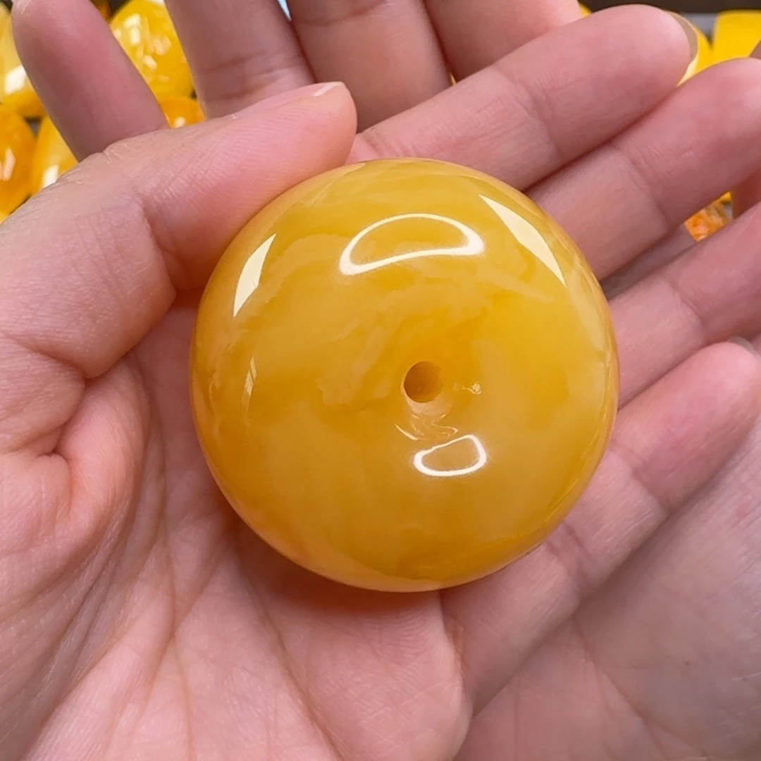 蜜蜡毛衣链未镶嵌