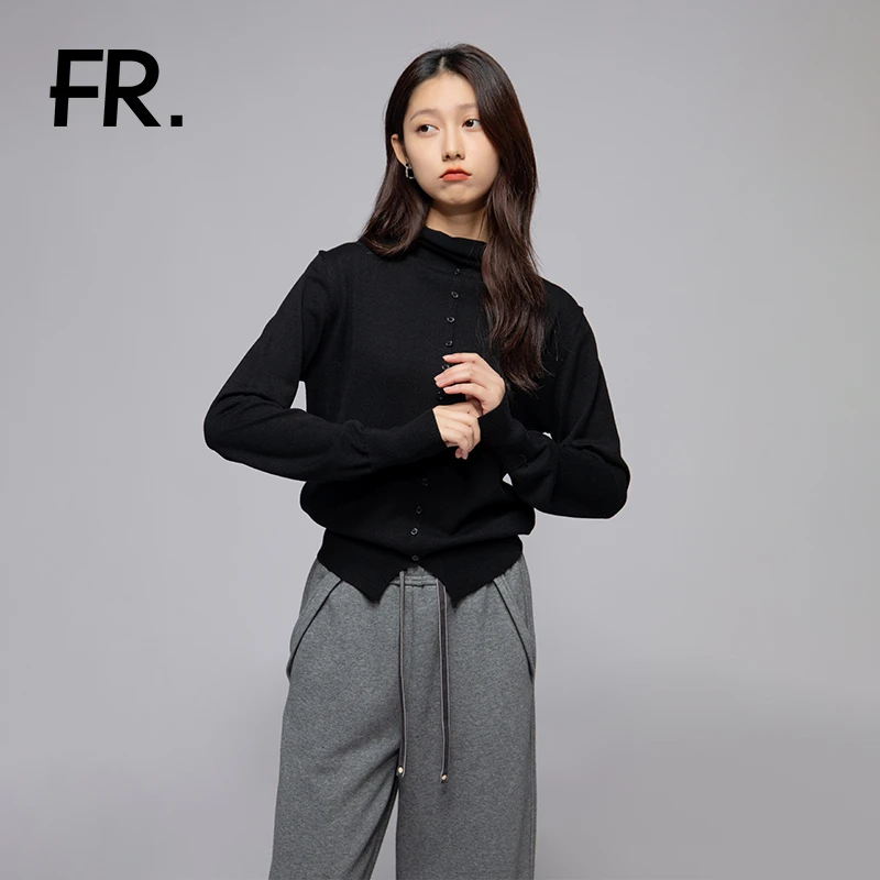 凡人优品毛衣女款气质显瘦针织时尚休闲百搭秋冬慵懒简约M601S