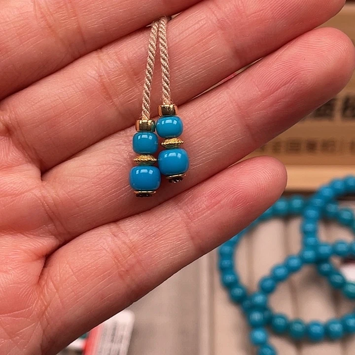 绿松石18K金镶嵌珠宝奇石