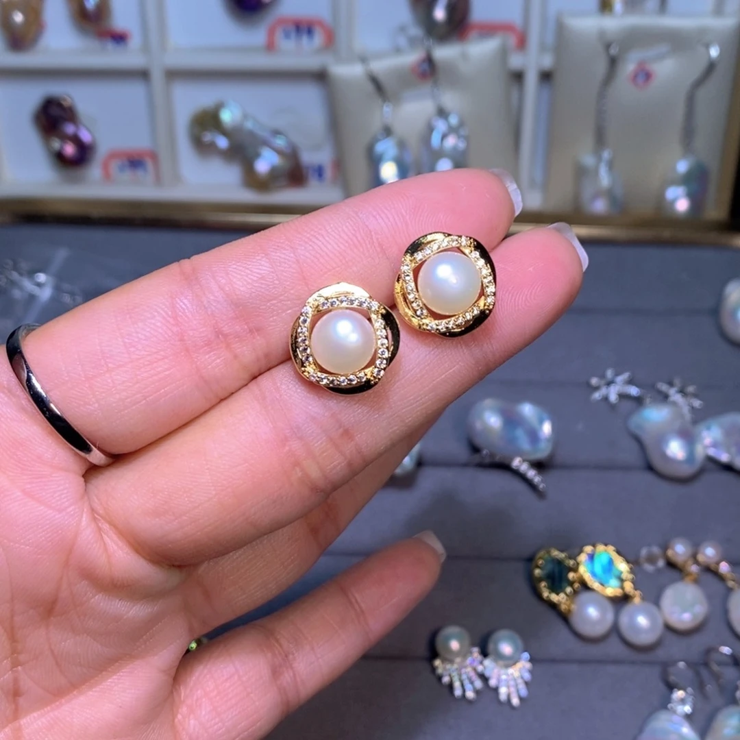 【闪购商品】淡水珍珠耳饰未镶嵌