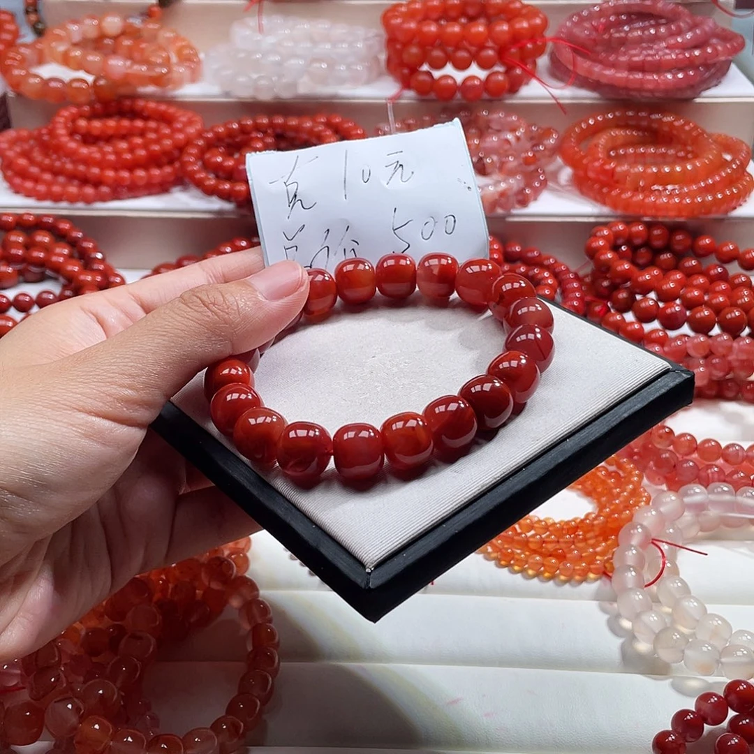 青***店南红玛瑙未镶嵌手链