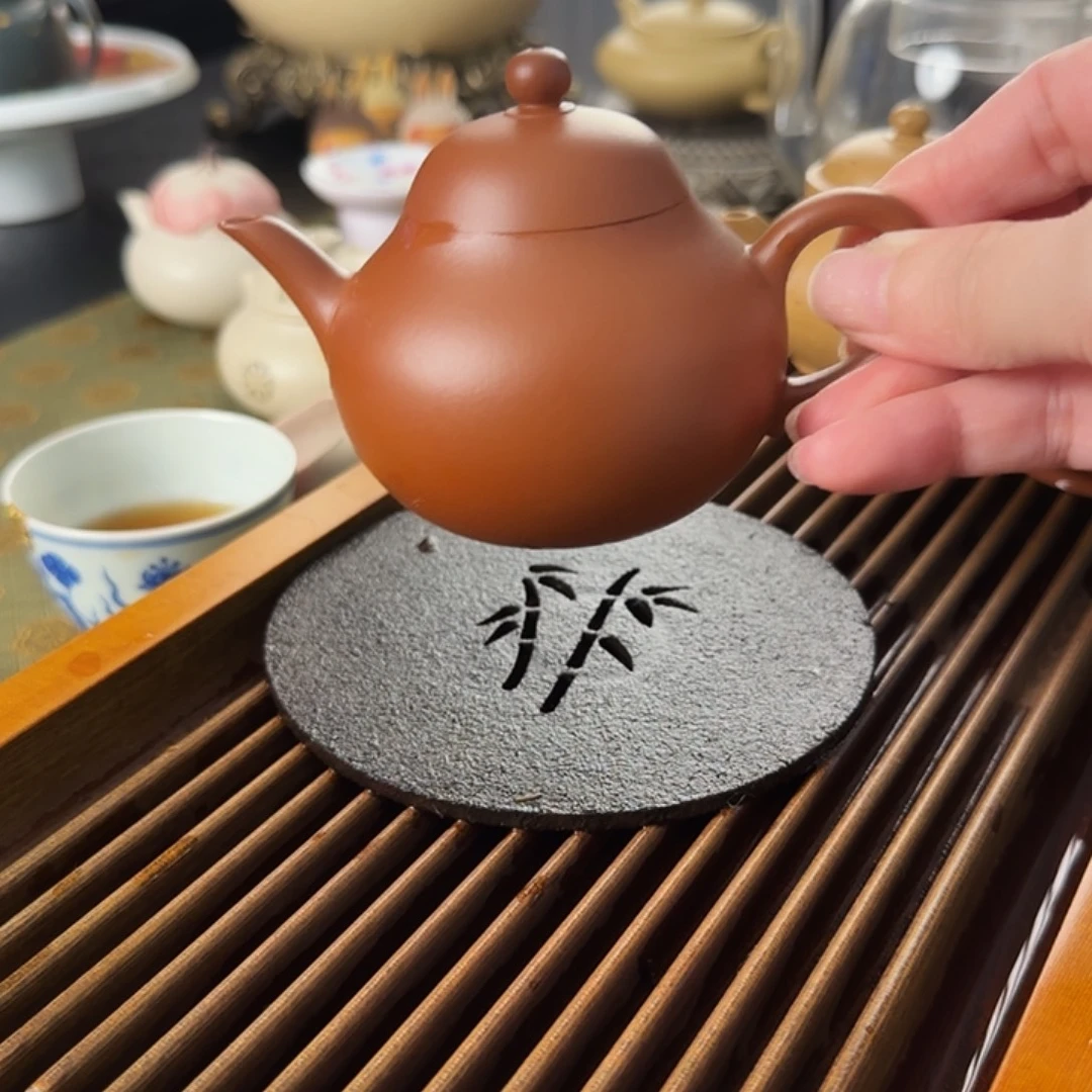 茶壶朱泥朱泥梨形容量120cc功夫茶必备