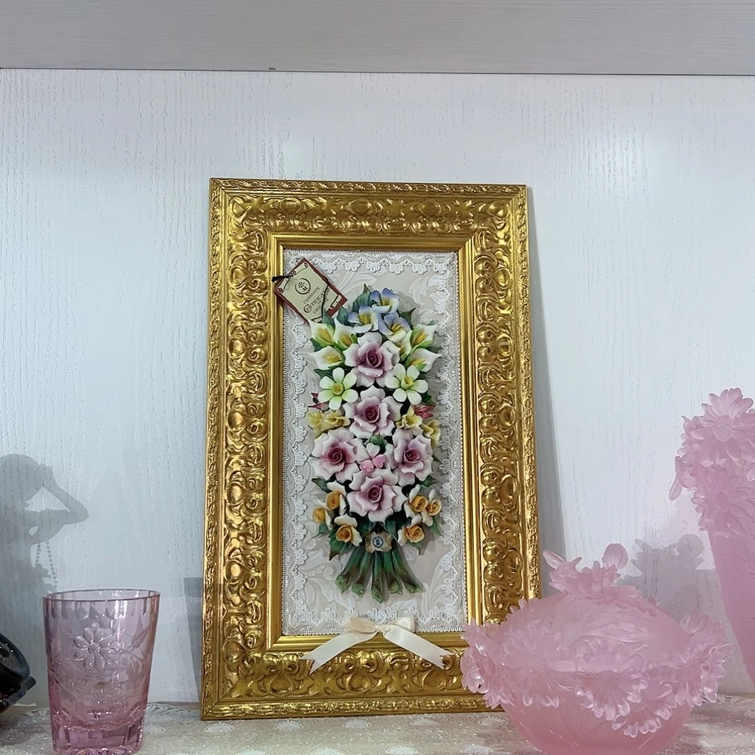 陶瓷意大利陶瓷花挂画赏盘