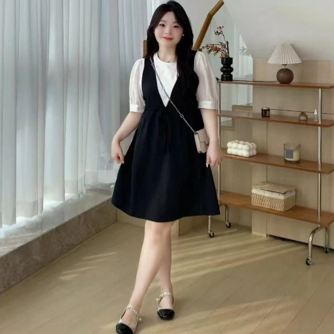 【胖丫家】大码显瘦百搭夏季连衣裙