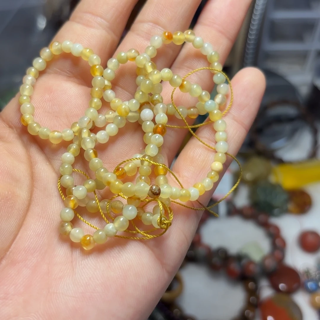 岫岩河磨玉（透闪石质玉）颈饰未镶嵌倔****✨