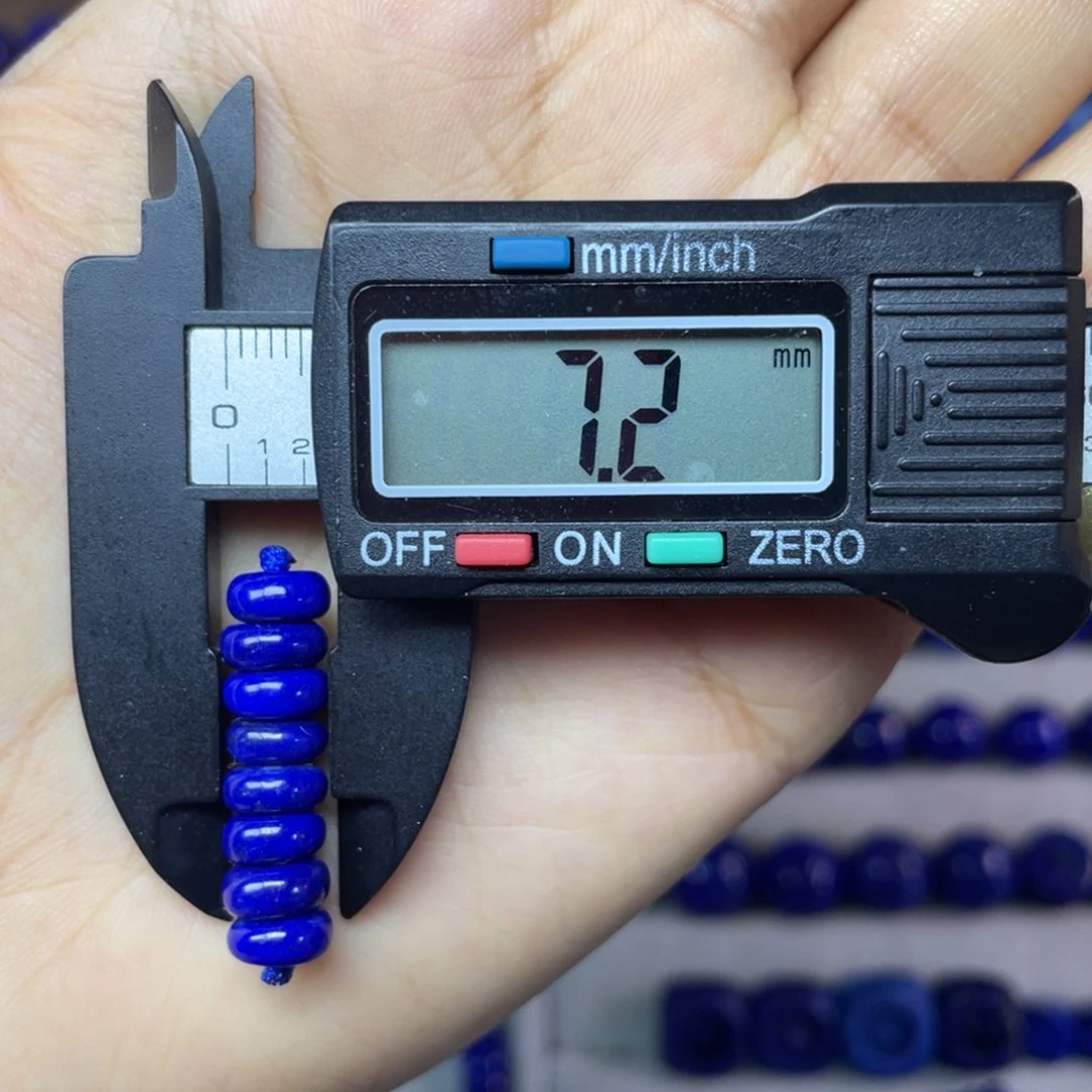 青金石未镶嵌7mm隔片配饰