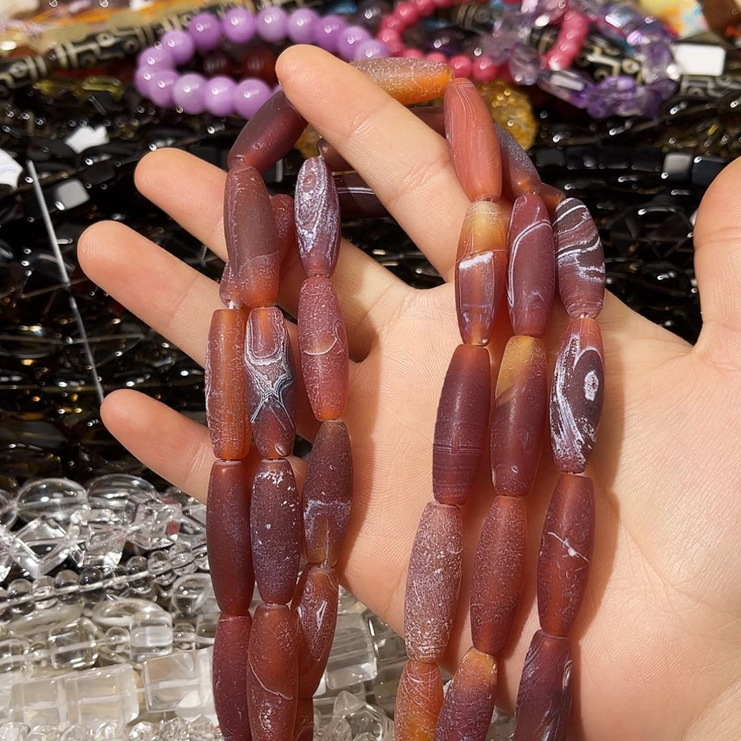 玛瑙/玉髓散珠老玛瑙