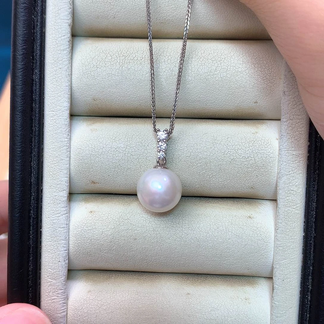 淡水珍珠颈饰银S925镶嵌