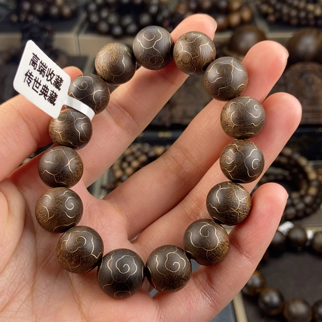手串沉香木十**?越南芽庄白棋楠