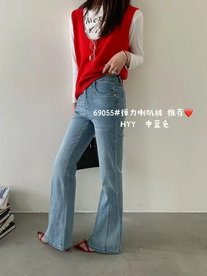 显高，显瘦，显腿长，高腰牛仔裤