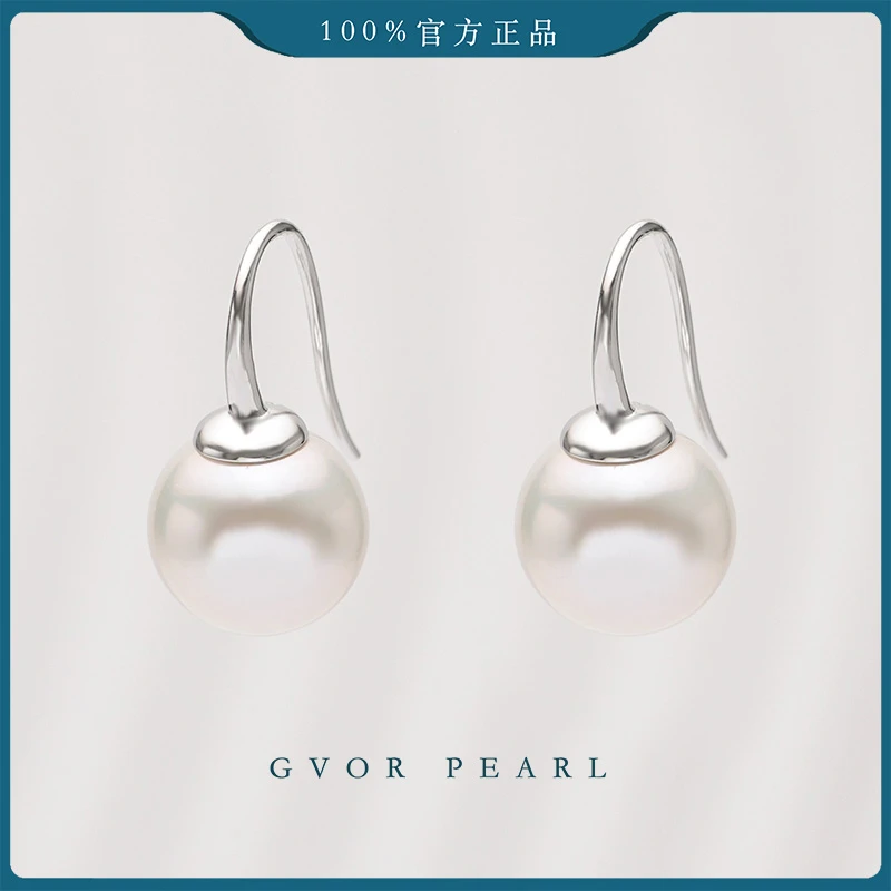 正品丨淡水白珍珠耳钩12-13mm C1216