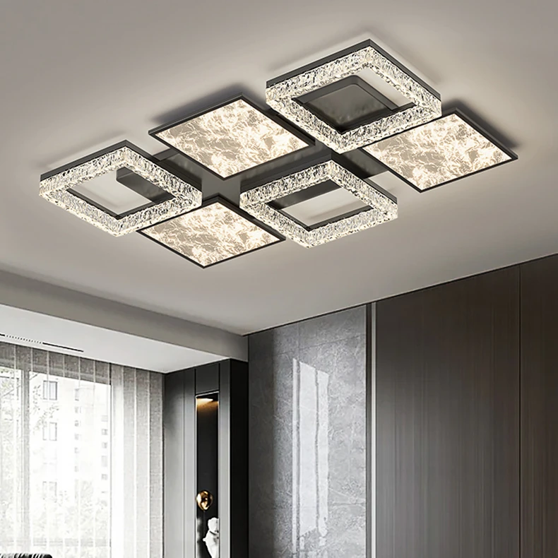 冰裂纹客厅灯现代简约超亮LED创意轻奢艺术大厅吸顶灯具2025新款