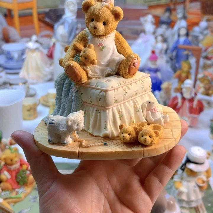 摆件欧洲中古瓷器好看冲鸭！