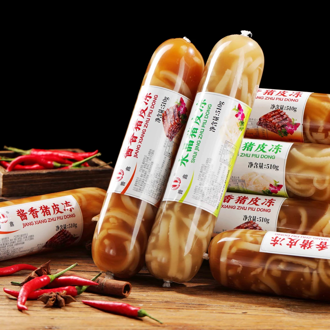 传统酱香猪皮冻水晶猪皮冻即食凉拌菜老汤猪皮冻Q弹手工皮冻510g