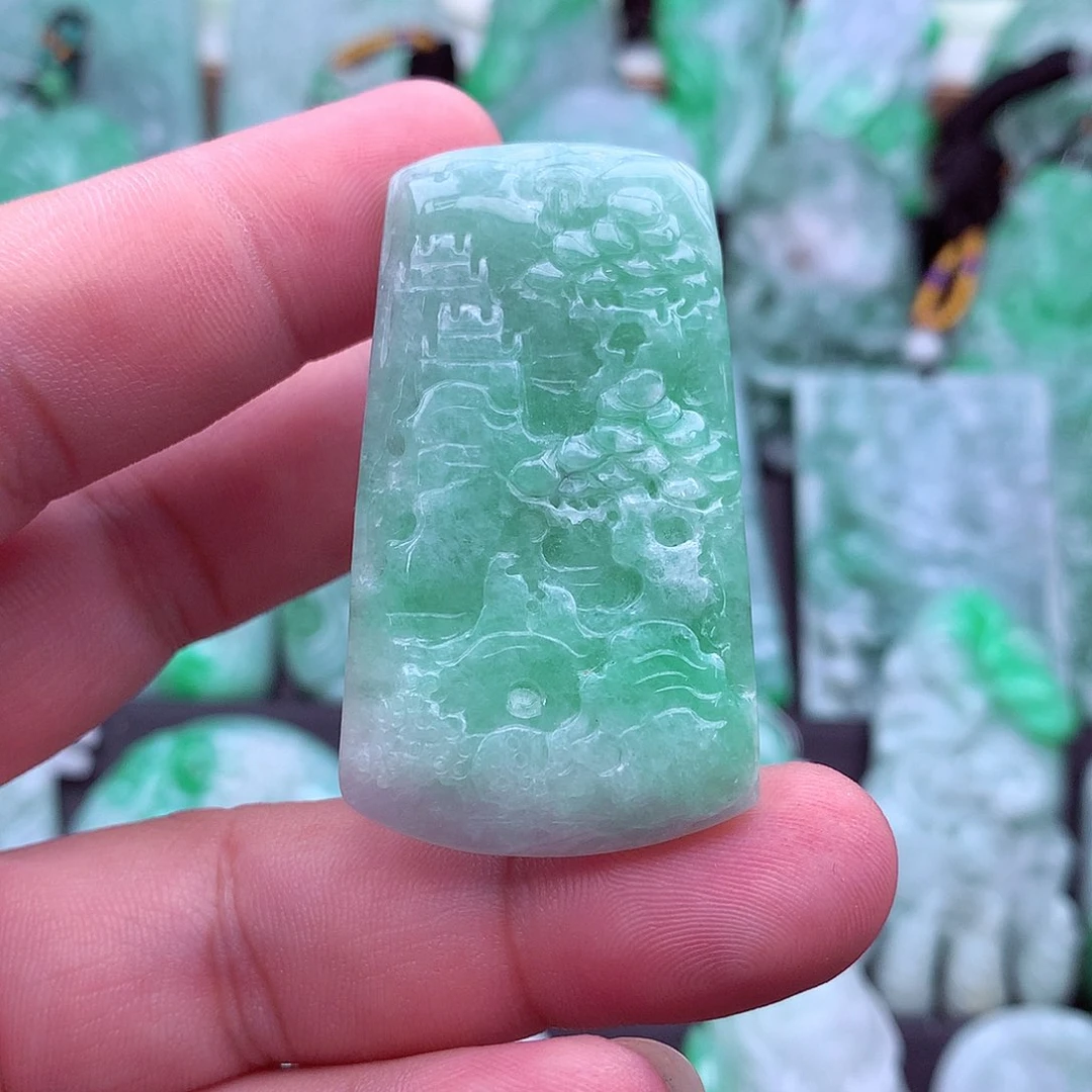 翡翠未镶嵌吊坠(不含链)